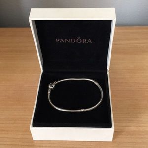 Sterling Silver Pandora Charm Bracelet